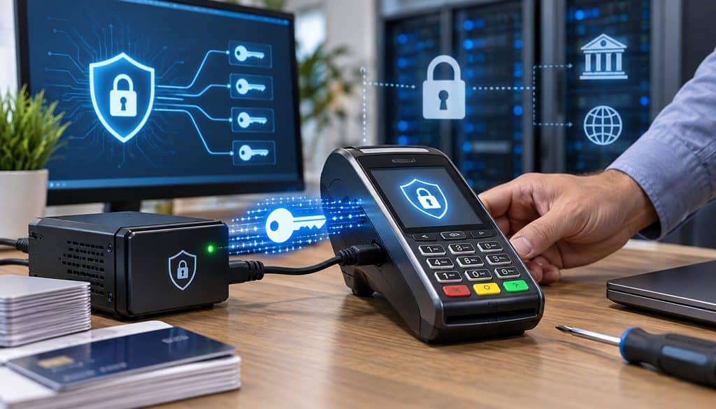 Credit card terminal key injection security process